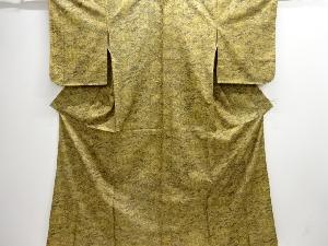 未使用品　草花模様小紋着物